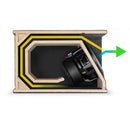 JL Audio Sealed Subwoofer Box with a 10" Subwoofer HO110W6V3 IMAGE 3