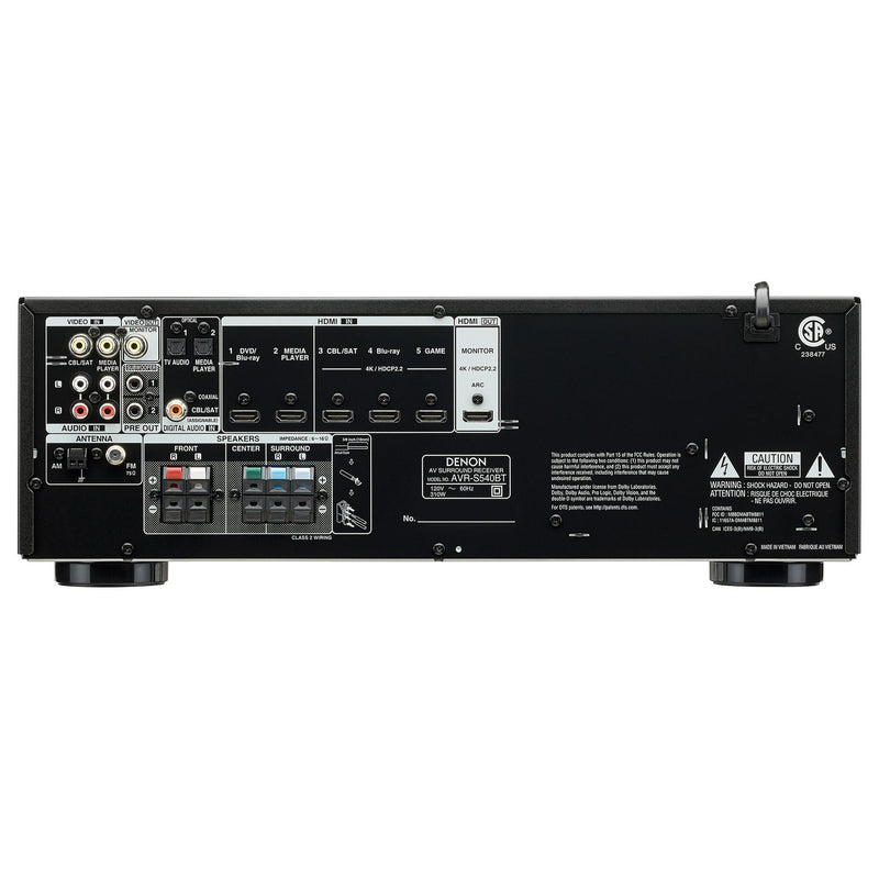 Denon 5.2-Channel 4K Home Theatre Receiver AVR-S540BT IMAGE 2