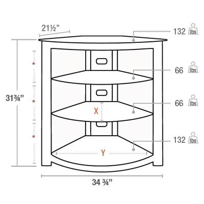 Sonora Audio Stands Audio Racks 190A4-D-N IMAGE 2