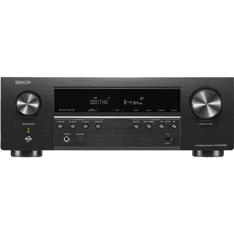 Denon 5.2-Channel A/V Receiver 8K AVR-S570BT IMAGE 1